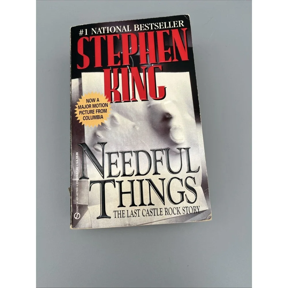 Stephen King Lot Bag of Bone, Gerald's Game, Needful Things PB HC Lot of 3 books
